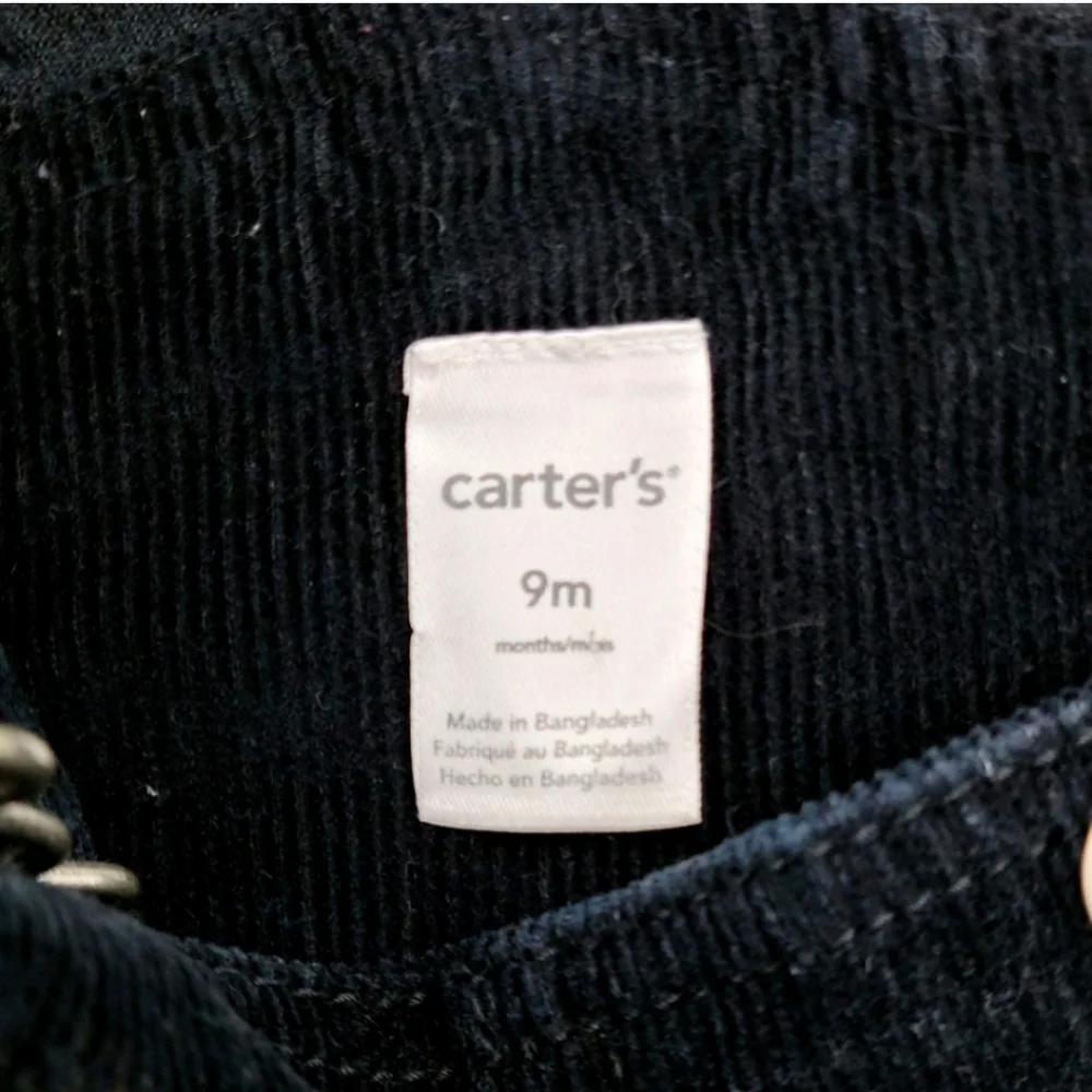 Carter's baby boy holiday corduroy overalls bundle size 9 months